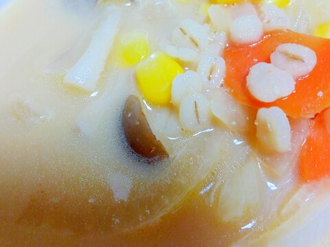 コンソメ味噌スープ